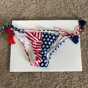 Victoria Secret America Flag Side Tie Bikini
